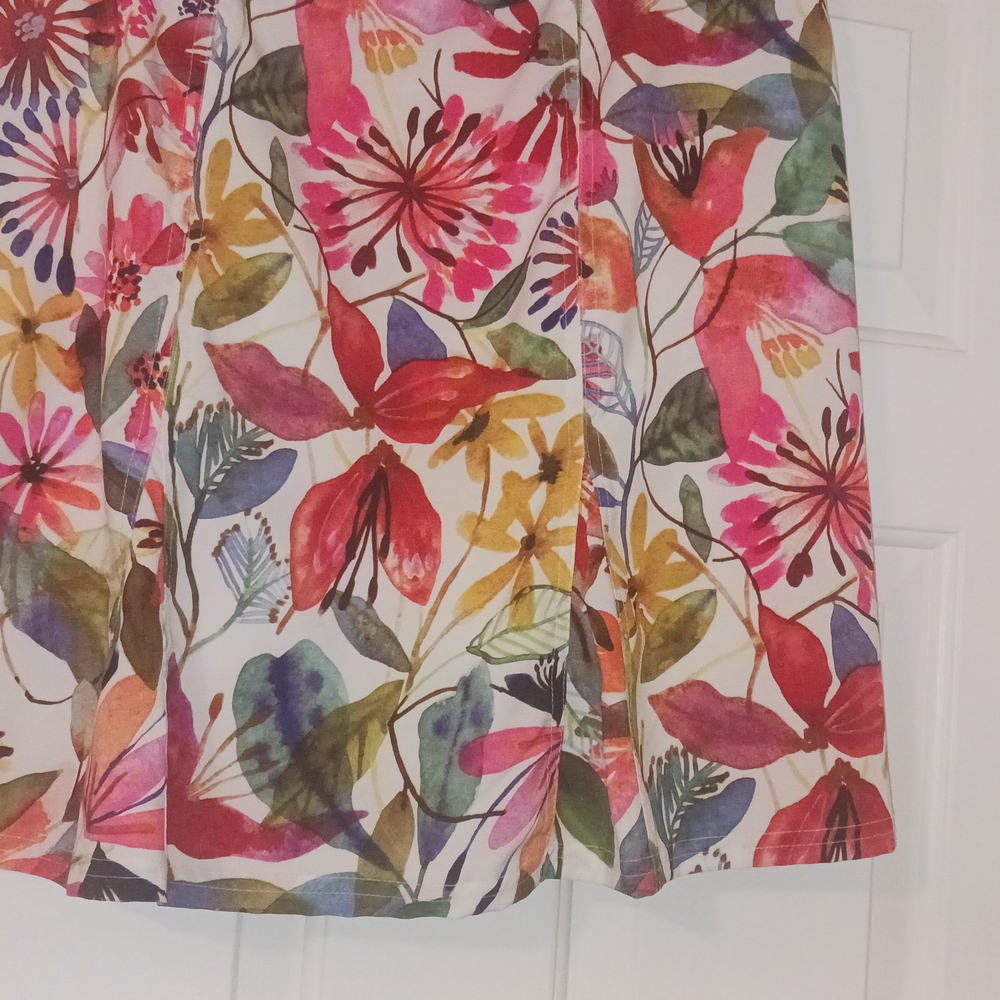 Ripskirt Hawaii Red and Pink A-Line Pleated Skirt